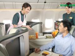 Phí nâng hạng Business EVA Air theo chặng bay mới nhất